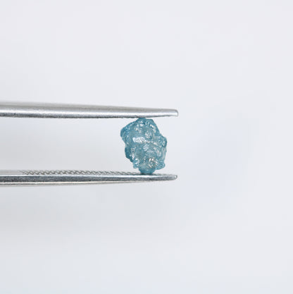 0.81 CT Blue Fancy Rough Uncut Diamond - Unique Gemstone for Engagement Rings and Custom Gold Jewelry