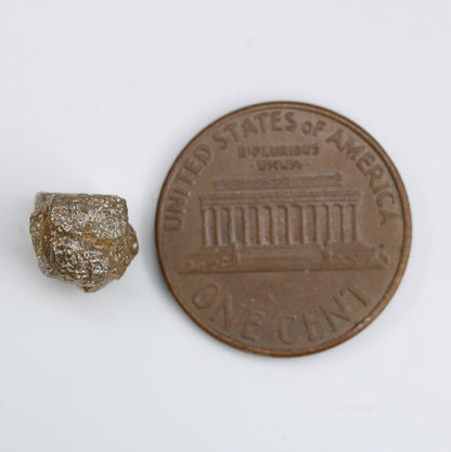 4 CT Loose Fancy Green Uncut Rough Raw Diamond - Stunning Gemstone for Artisan Jewelry and Custom Gold Rings