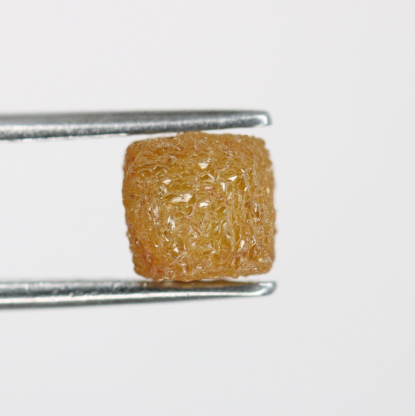 2.6 CT Salt and Pepper Raw Rough Diamond - Uncut African Cube Gemstone - One-of-a-Kind Rough Diamond Ring - Perfect Gift for Her