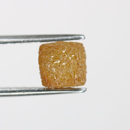 2.6 CT Salt and Pepper Raw Rough Diamond - Uncut African Cube Gemstone - One-of-a-Kind Rough Diamond Ring - Perfect Gift for Her