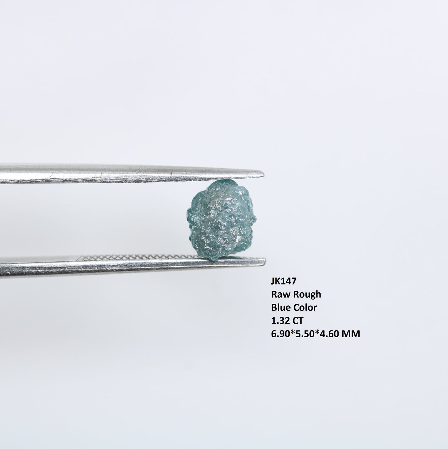 1.32 CT Loose Rough Blue Unpolished Diamond - Distinctive Gemstone for Stylish Wedding Bands and Personalized Gold Jewelry