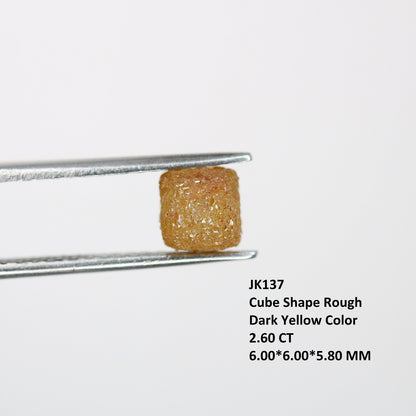 2.6 CT Salt and Pepper Raw Rough Diamond - Uncut African Cube Gemstone - One-of-a-Kind Rough Diamond Ring - Perfect Gift for Her