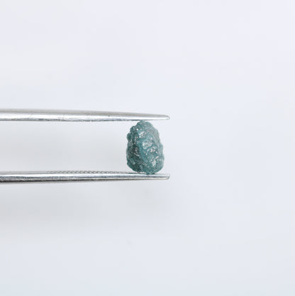 1.32 CT Loose Rough Blue Unpolished Diamond - Distinctive Gemstone for Stylish Wedding Bands and Personalized Gold Jewelry