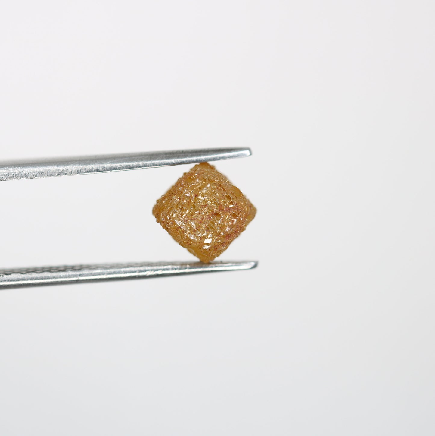 2.6 CT Salt and Pepper Raw Rough Diamond - Uncut African Cube Gemstone - One-of-a-Kind Rough Diamond Ring - Perfect Gift for Her