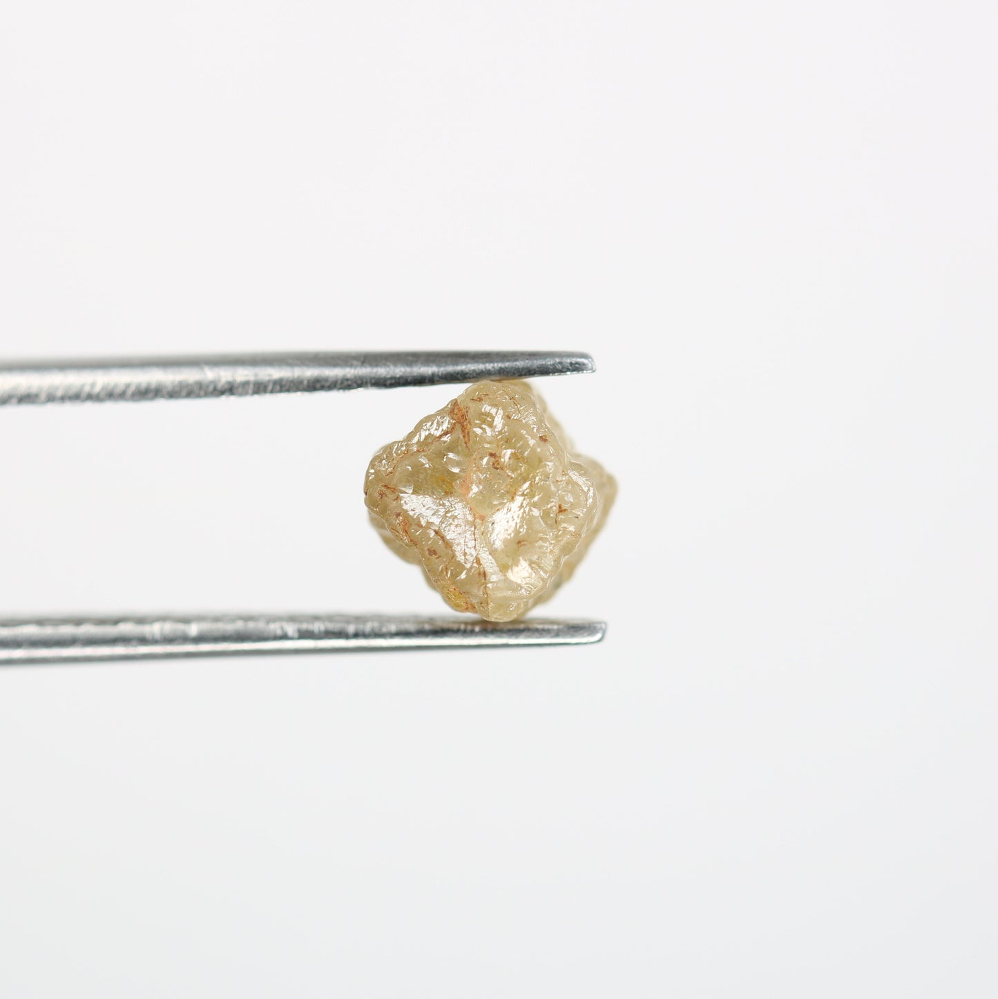 2.2 CT Salt and Pepper Raw Rough Diamond - Uncut African Cube Gemstone - Distinctive Engagement Ring for Her - Elegant Diamond Jewelry Gift