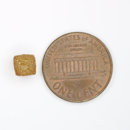 2.6 CT Salt and Pepper Raw Rough Diamond - Uncut African Cube Gemstone - One-of-a-Kind Rough Diamond Ring - Perfect Gift for Her