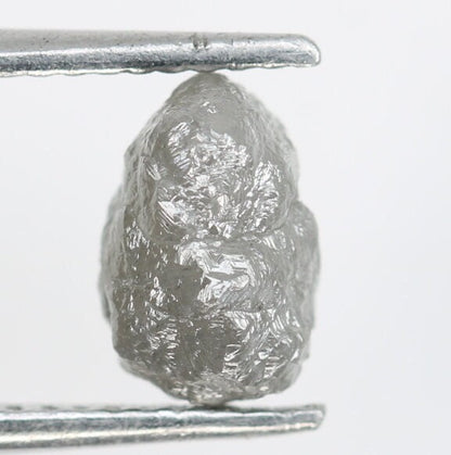 1.02 CT Salt and Pepper Raw Uncut Diamond - African Rough Gemstone - Eco-Friendly Conflict-Free Engagement Ring - Perfect Gift for Her