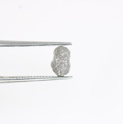 1.02 CT Salt and Pepper Raw Uncut Diamond - African Rough Gemstone - Eco-Friendly Conflict-Free Engagement Ring - Perfect Gift for Her