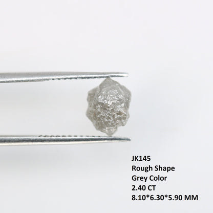 1.75 CT Salt and Pepper Raw Uncut Diamond - African Rough Gemstone - Sustainable Conflict-Free Jewelry - Unique Engagement Ring Gift for Her