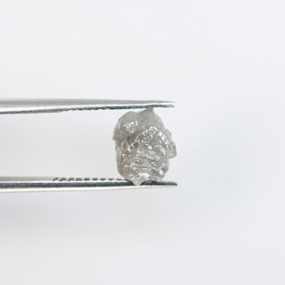 1.75 CT Salt and Pepper Raw Uncut Diamond - African Rough Gemstone - Sustainable Conflict-Free Jewelry - Unique Engagement Ring Gift for Her