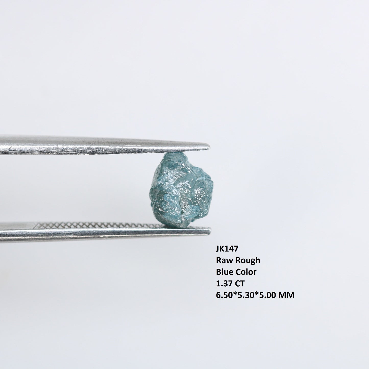 1.37 CT Salt and Pepper Raw Uncut Diamond - African Rough Gemstone - Ethical Conflict-Free Gem - Unique Raw Diamond Ring Ideal Gift for Her