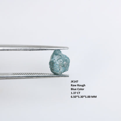 1.37 CT Salt and Pepper Raw Uncut Diamond - African Rough Gemstone - Ethical Conflict-Free Gem - Unique Raw Diamond Ring Ideal Gift for Her