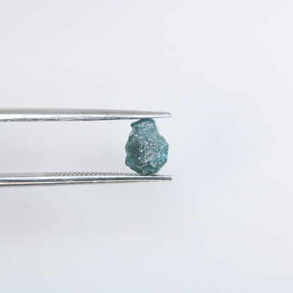 1.37 CT Salt and Pepper Raw Uncut Diamond - African Rough Gemstone - Ethical Conflict-Free Gem - Unique Raw Diamond Ring Ideal Gift for Her