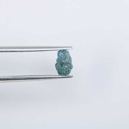 1.13 CT Royal Blue Rough Uncut Diamond - Raw Gem for Artisan Wedding Rings - Distinctive Custom Gold Ring - Handcrafted Engagement Jewelry