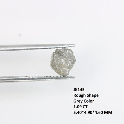 1.09 CT Salt and Pepper Raw Rough Diamond - Uncut African Gem - Conflict-Free Unique Ring - Artisan Rough Diamond Jewelry Ideal Gift for Her