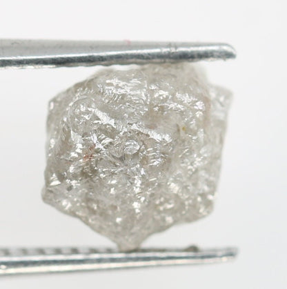 2.30 CT Natural Grey Uncut Rough Loose Diamond - Unique Unpolished Gem for Engagement Rings - Custom Gold Ring - Artisan Raw Diamond Jewelry