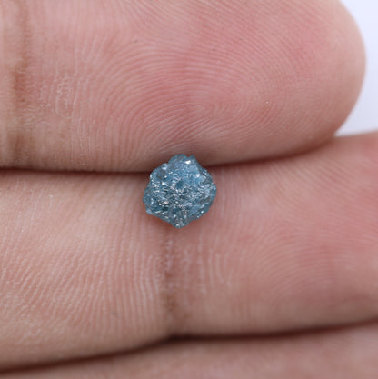 1.13 CT Royal Blue Rough Uncut Diamond - Raw Gem for Artisan Wedding Rings - Distinctive Custom Gold Ring - Handcrafted Engagement Jewelry