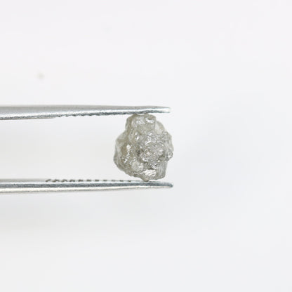 1.09 CT Salt and Pepper Raw Rough Diamond - Uncut African Gem - Conflict-Free Unique Ring - Artisan Rough Diamond Jewelry Ideal Gift for Her