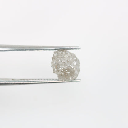 2.30 CT Natural Grey Uncut Rough Loose Diamond - Unique Unpolished Gem for Engagement Rings - Custom Gold Ring - Artisan Raw Diamond Jewelry