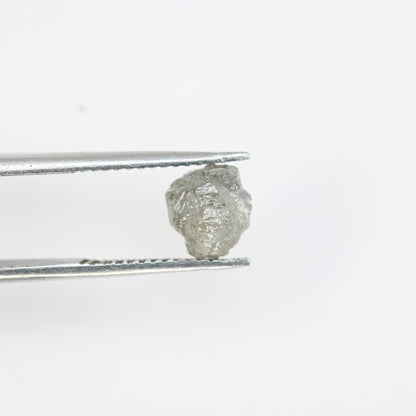 1.09 CT Salt and Pepper Raw Rough Diamond - Uncut African Gem - Conflict-Free Unique Ring - Artisan Rough Diamond Jewelry Ideal Gift for Her