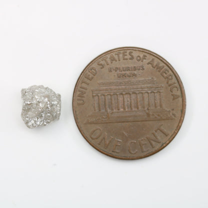 2.30 CT Natural Grey Uncut Rough Loose Diamond - Unique Unpolished Gem for Engagement Rings - Custom Gold Ring - Artisan Raw Diamond Jewelry