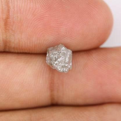 2.30 CT Natural Grey Uncut Rough Loose Diamond - Unique Unpolished Gem for Engagement Rings - Custom Gold Ring - Artisan Raw Diamond Jewelry