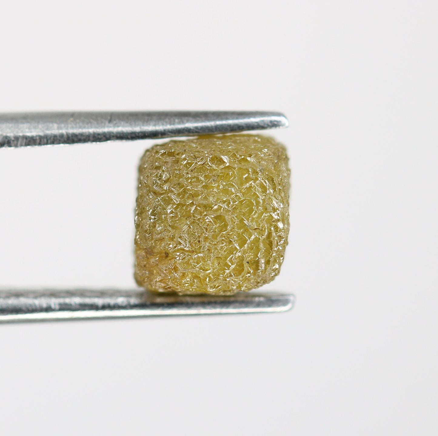 2.35 CT Salt and Pepper Raw Rough Diamond - Uncut African Cube Gem - Rough Diamond Ring - Conflict-Free Jewelry - Ideal Gift for Her