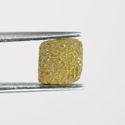 2.35 CT Salt and Pepper Raw Rough Diamond - Uncut African Cube Gem - Rough Diamond Ring - Conflict-Free Jewelry - Ideal Gift for Her