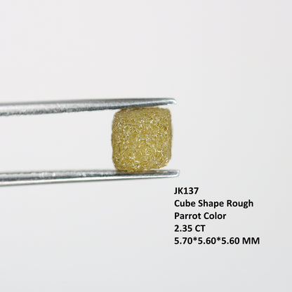 2.35 CT Salt and Pepper Raw Rough Diamond - Uncut African Cube Gem - Rough Diamond Ring - Conflict-Free Jewelry - Ideal Gift for Her
