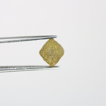 2.35 CT Salt and Pepper Raw Rough Diamond - Uncut African Cube Gem - Rough Diamond Ring - Conflict-Free Jewelry - Ideal Gift for Her
