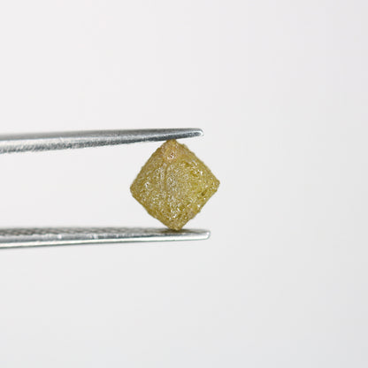 2.35 CT Salt and Pepper Raw Rough Diamond - Uncut African Cube Gem - Rough Diamond Ring - Conflict-Free Jewelry - Ideal Gift for Her