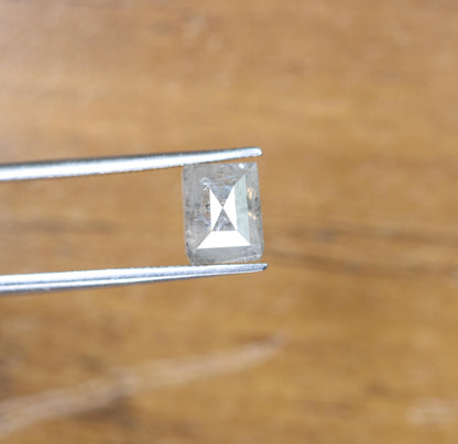 1.62 Carat Natural Loose Salt and Pepper Diamond | Geometric Gray Gemstone | Ideal for Ring or Pendant | I3 Clarity
