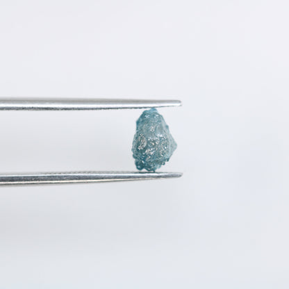 1.37 CT Blue Salt and Pepper Raw Rough Diamond - Uncut African Gem - Conflict-Free Ring -Rough Diamond Jewelry - Perfect Gift for Girlfriend