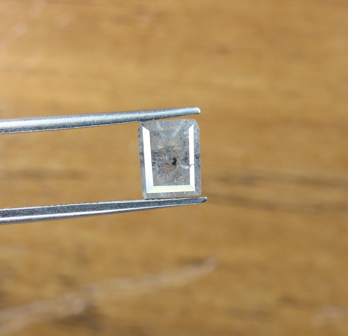 1.62 Carat Natural Loose Salt and Pepper Diamond | Geometric Gray Gemstone | Ideal for Ring or Pendant | I3 Clarity