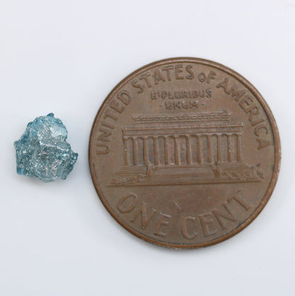 1.37 CT Blue Salt and Pepper Raw Rough Diamond - Uncut African Gem - Conflict-Free Ring -Rough Diamond Jewelry - Perfect Gift for Girlfriend