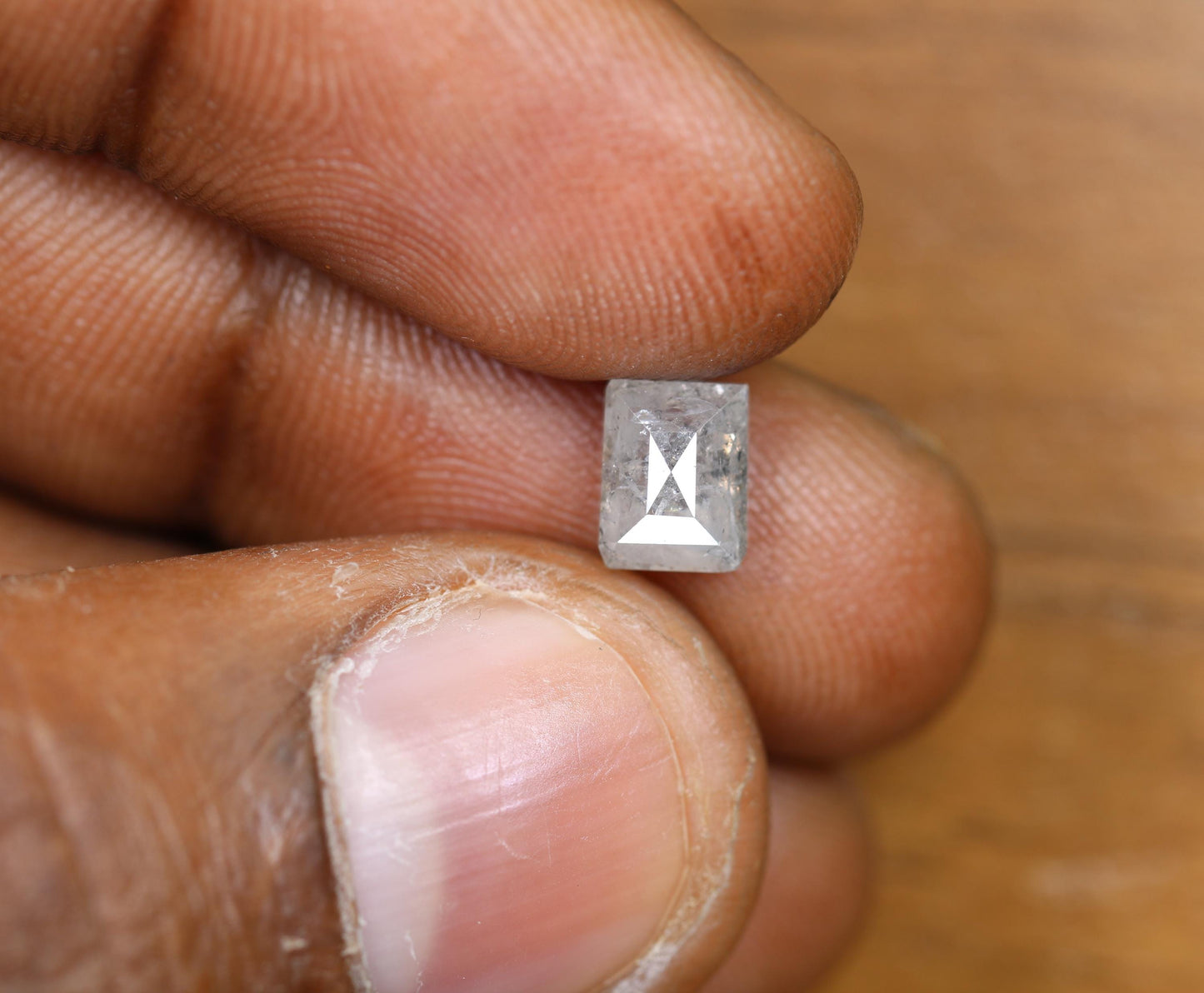 1.62 Carat Natural Loose Salt and Pepper Diamond | Geometric Gray Gemstone | Ideal for Ring or Pendant | I3 Clarity