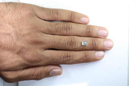1.62 Carat Natural Loose Salt and Pepper Diamond | Geometric Gray Gemstone | Ideal for Ring or Pendant | I3 Clarity