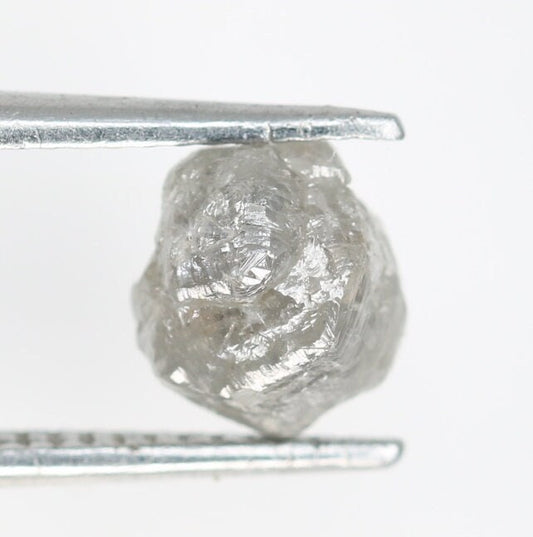 1.15 CT Grey Salt and Pepper Raw Uncut Diamond | Unrefined African Gem | Conflict-Free | Unique Rough Diamond Ring | Ideal Gift for Her