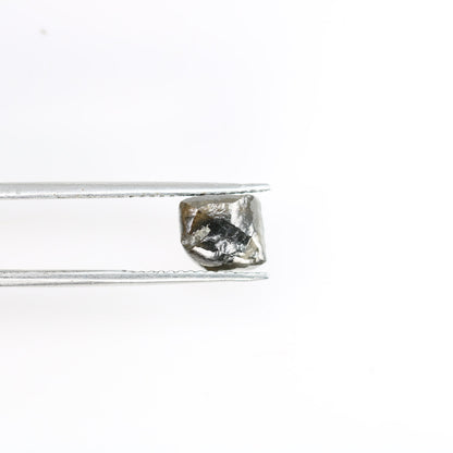 3.93 CT Salt and Pepper Raw Rough Diamond - Uncut African Gem - Conflict-Free Unique Diamond Ring - Ideal Gift for Her