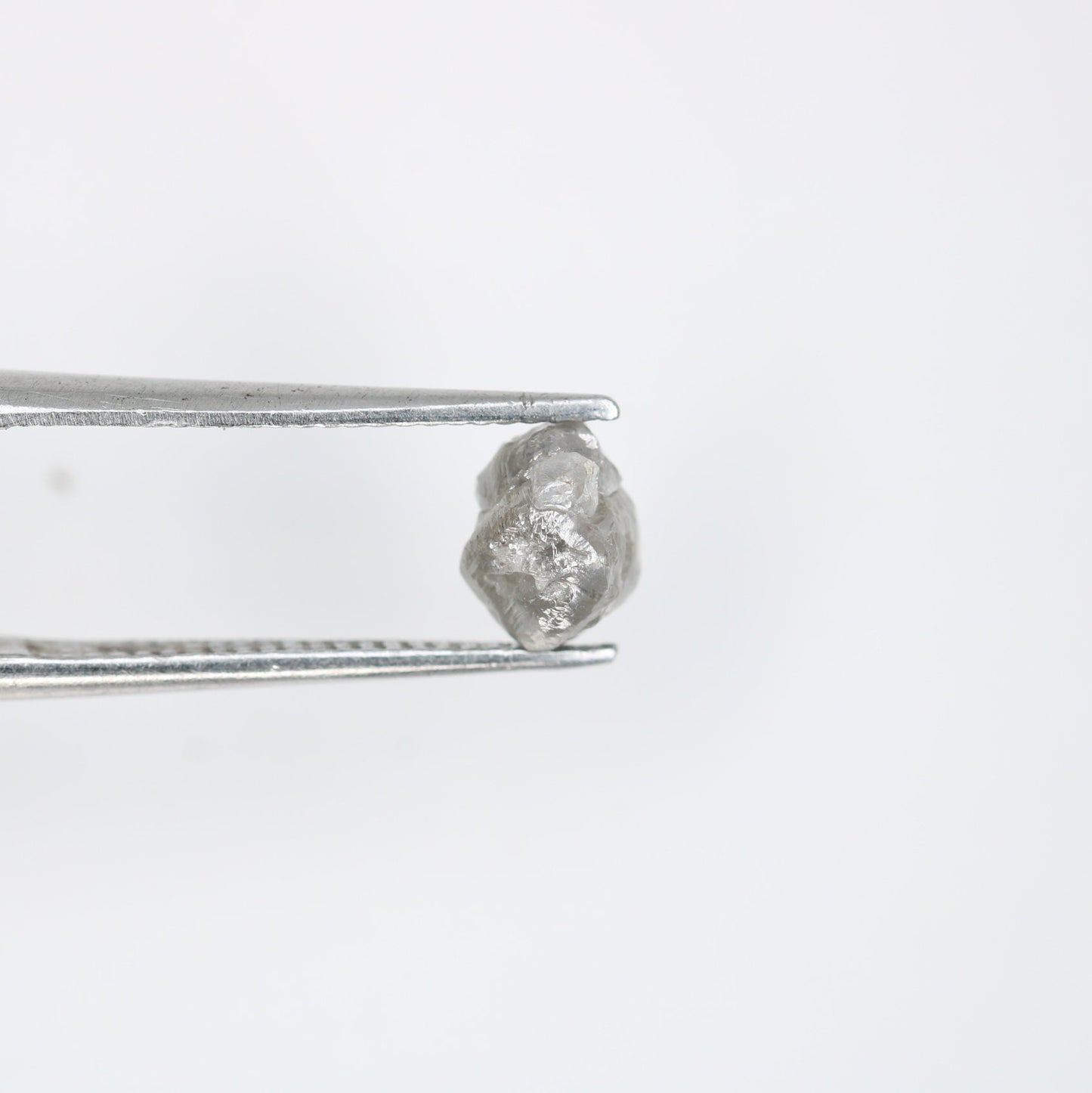 1.15 CT Grey Salt and Pepper Raw Uncut Diamond | Unrefined African Gem | Conflict-Free | Unique Rough Diamond Ring | Ideal Gift for Her