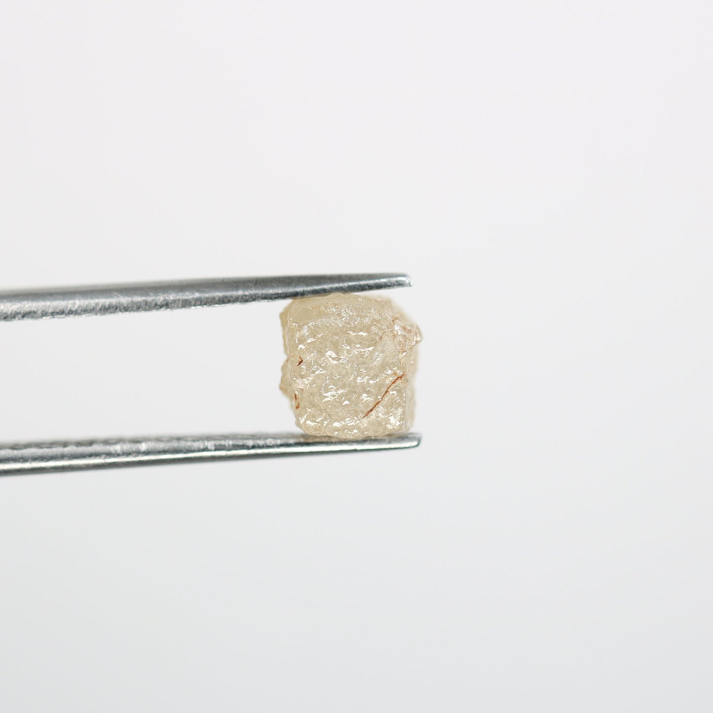 2.01 CT Salt and Pepper Raw Uncut Diamond | African Cube Gem | Unique Rough Diamond Ring | Conflict-Free Jewelry | Perfect Gift for Her
