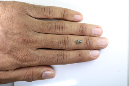 1.23 CT Oval Salt and Pepper Diamond | Unique Raw Engagement Ring Stone | Ethical Gemstone for Custom Jewelry | Natural Luxury Diamond