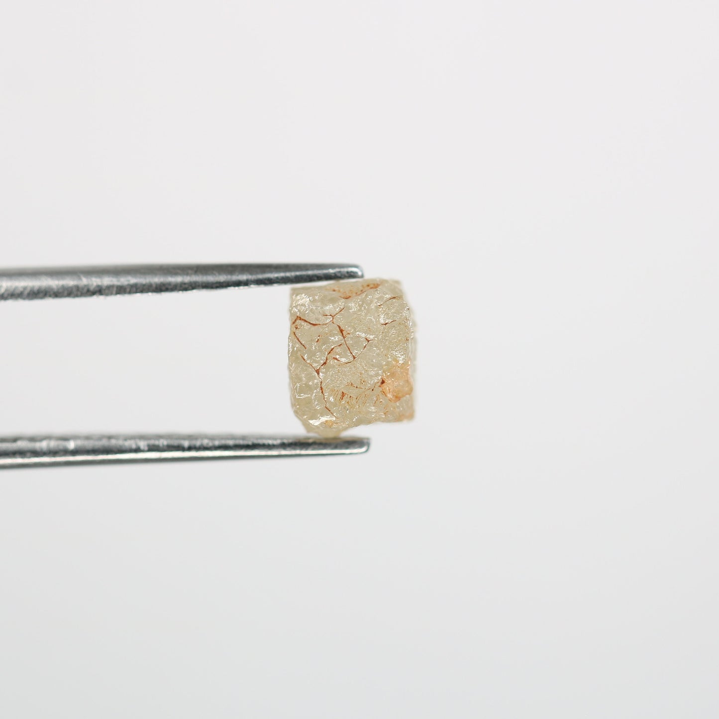 2.01 CT Salt and Pepper Raw Uncut Diamond | African Cube Gem | Unique Rough Diamond Ring | Conflict-Free Jewelry | Perfect Gift for Her