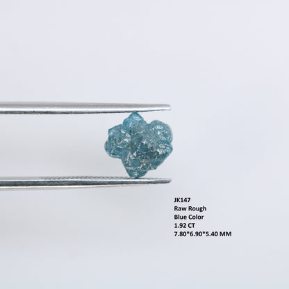 1.92 CT Salt and Pepper Raw Uncut Diamond | African Gemstone | Conflict-Free Unique Rough Ring | Ideal Gift for Her
