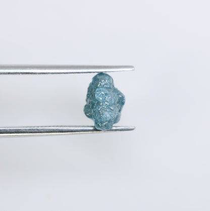 1.92 CT Salt and Pepper Raw Uncut Diamond | African Gemstone | Conflict-Free Unique Rough Ring | Ideal Gift for Her