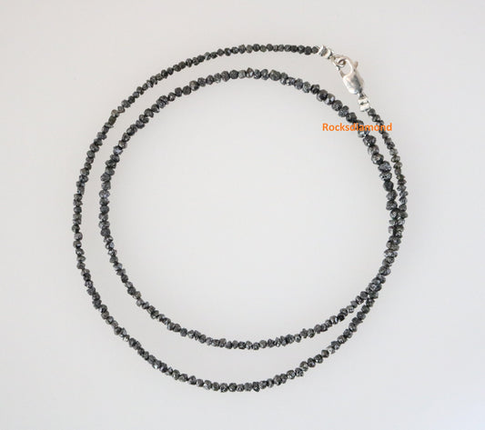 Black Diamond Beads | AAA Quality Faceted Loose Gems for Artisan Crystal Necklaces | Ideal Jewelry Making Supplies & DIY Craft Beads