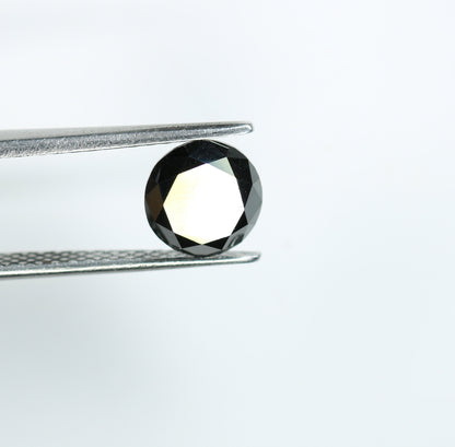 2.58 CT Loose Black Round Brilliant Cut Diamond | High-Quality Gemstone for Engagement Ring | Unique Proposal Jewelry | Custom Design