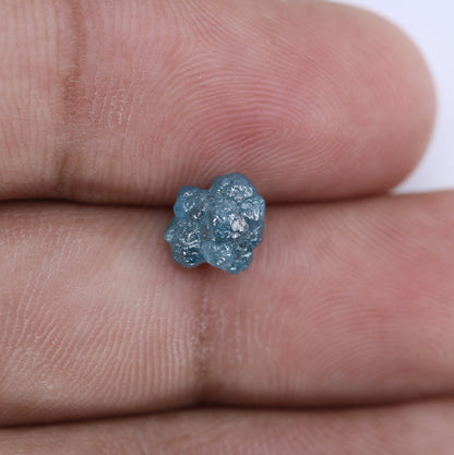 1.92 CT Salt and Pepper Raw Uncut Diamond | African Gemstone | Conflict-Free Unique Rough Ring | Ideal Gift for Her