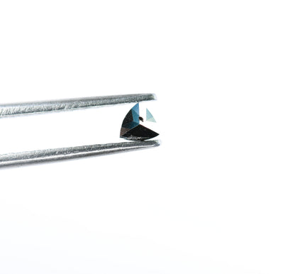 Natural Loose Triangle Metal Diamond Black Color 0.13 CT Triangle Shape Rose Cut Diamond Diamonds