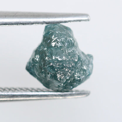 1.28 CT Blue Salt and Pepper Raw Uncut Diamond | African Gemstone | Conflict-Free Unique Ring | Perfect Gift for Her